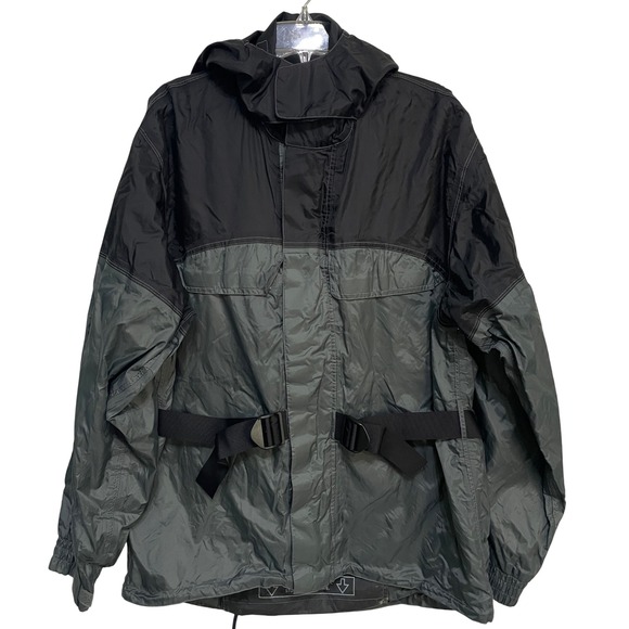 First Gear Rainman Mens Motorcycle Rain Jacket Large 3M Scotchlite Reflective - Picture 1 of 12